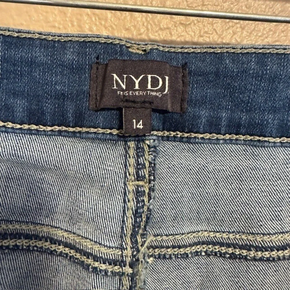 NYDJ Women's Marilyn Straight Leg Lift Tuck Stretch‎ Jeans Size 14